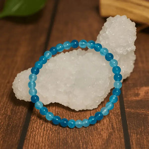 Pulsera de Ágata Azul - Mineral de la serenidad