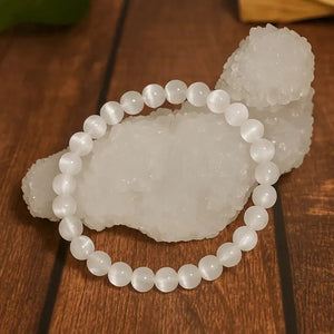 Pulsera de Selenita - Mineral de Recarga Energética